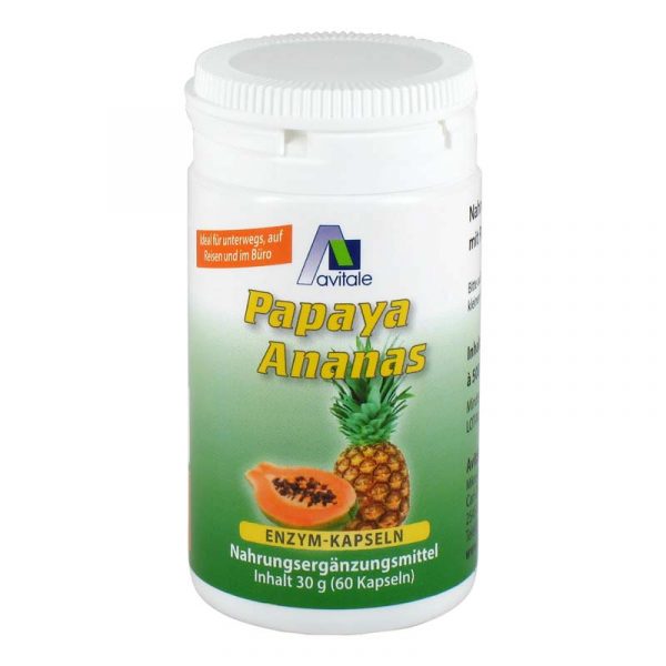 AVITALE Papaya and Pineapple Enzyme Capsules