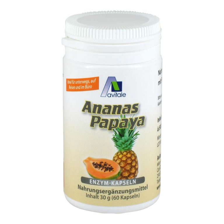 AVITALE AnanasPapaya Enzym Kapseln