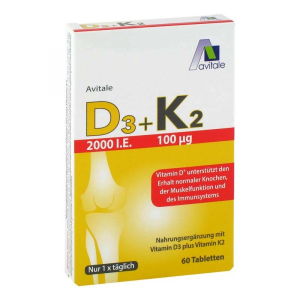 AVITALE Vitamin D3 + K2